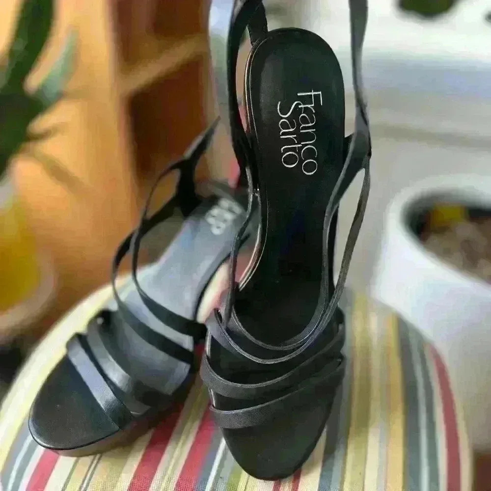 Franco Sarto Maryann Platform Strappy Heels Size 6.5M